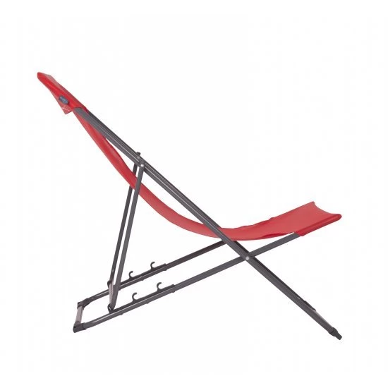 Bo-Camp Bo Camp Beach Chair Penco Oxford Polyester Red 3 Bo-Camp Bo Camp Beach Chair Penco Oxford Polyester Red - Image 3