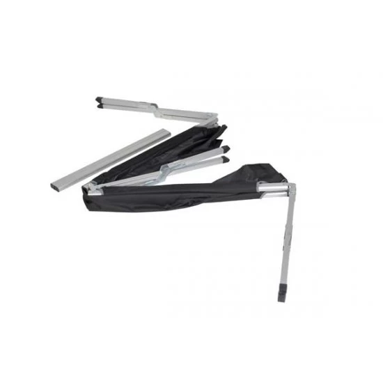 Red Mountain Cross-leg Bed Aluminum 190x64x42 Cm Black 9 Red Mountain Cross-leg Bed Aluminum 190x64x42 Cm Black - Image 9