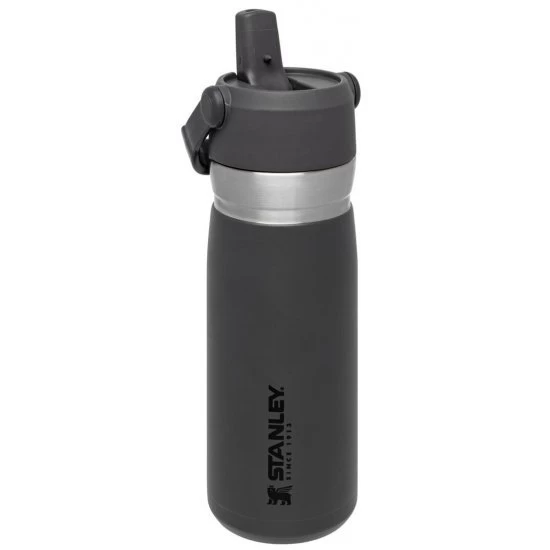 Stanley The IceFlow Flip Straw Water Bottle Charcoal 0.65L 2 Stanley The IceFlow Flip Straw Water Bottle Charcoal 0.65L - Image 2