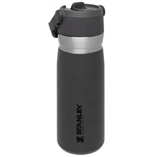 Stanley The IceFlow Flip Straw Water Bottle Charcoal 0.65L 3 Stanley The IceFlow Flip Straw Water Bottle Charcoal 0.65L - Image 3