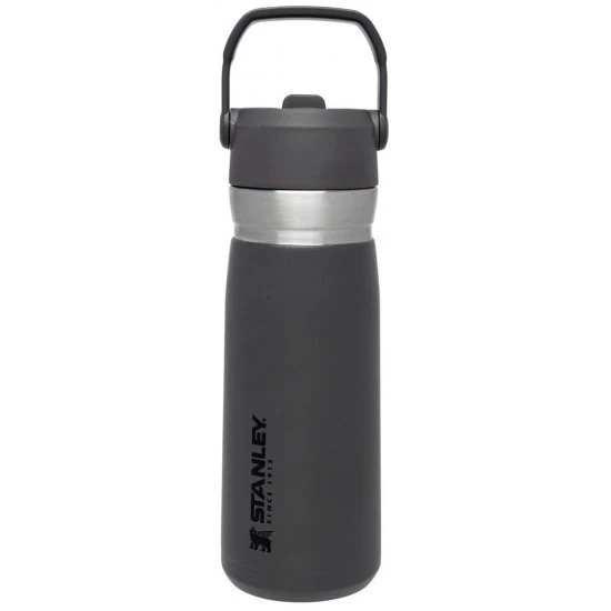 Stanley The IceFlow Flip Straw Water Bottle Charcoal 0.65L 1 Stanley The IceFlow Flip Straw Water Bottle Charcoal 0.65L