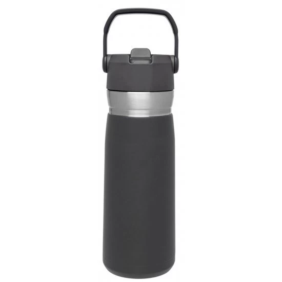 Stanley The IceFlow Flip Straw Water Bottle Charcoal 0.65L 6 Stanley The IceFlow Flip Straw Water Bottle Charcoal 0.65L - Image 6