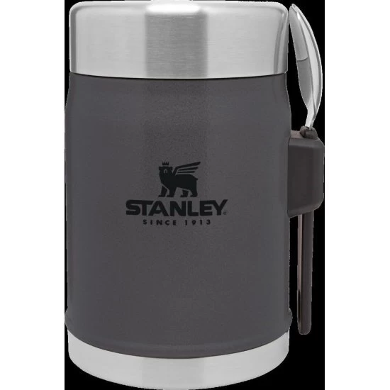 Stanley The Legendary Food Jar And Spork 0.4L Charcoal 1 Stanley The Legendary Food Jar And Spork 0.4L Charcoal