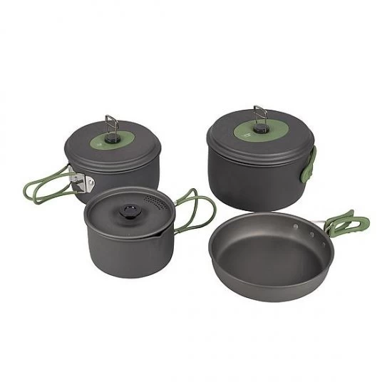 Bo-Camp Cookware Set Explorer 4 Piece Hard Anodized 1 Bo-Camp Cookware Set Explorer 4 Piece Hard Anodized