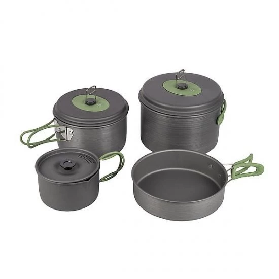 Bo-Camp Bo Camp Cookware Set Explorer XL 4 Piece Hard Anodized 1 Bo-Camp Bo Camp Cookware Set Explorer XL 4 Piece Hard Anodized