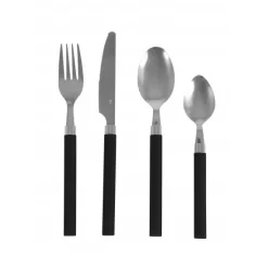 Bo-Camp Cutlery Set 4 Piece 1 Person Black