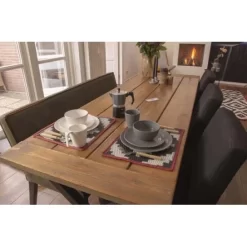 Bo-Camp Bo Camp Tableware 100 Percent Melamine 16-piece Stone Gray. -Camping Online Store 6181375 12 550x550w