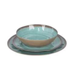 Bo-Camp Bo Camp Tableware 100 Percent Melamine 12 Pieces Halo Aqua-Terracotta 10 Bo-Camp Bo Camp Tableware 100 Percent Melamine 12 Pieces Halo Aqua-Terracotta -Camping Online Store 6181392 05 550x550w