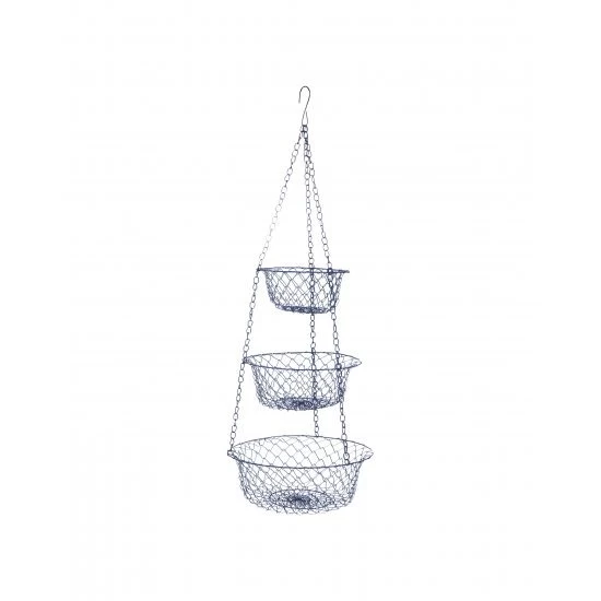 Bo-Camp Hanging Baskets 3 Layer Foldable Metal 1 Bo-Camp Hanging Baskets 3 Layer Foldable Metal