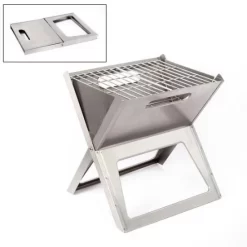 Camping Online Store 19 Bo-Camp Barbecue Notebook Compact Charcoal Stainless Steel