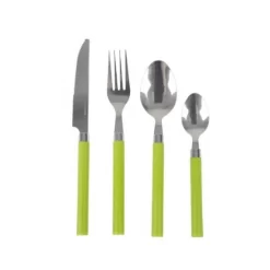 Bo-Camp Cutlery Set 4 Pieces 1 Person Lime