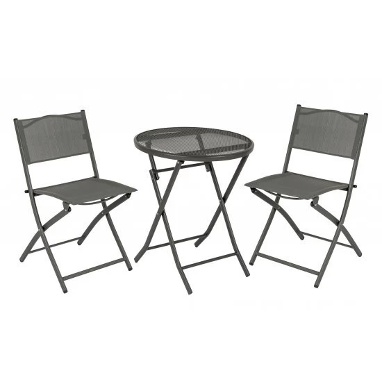 Bo-Camp Bo Camp Bistro Set 3 Pieces Grey 1 Bo-Camp Bo Camp Bistro Set 3 Pieces Grey