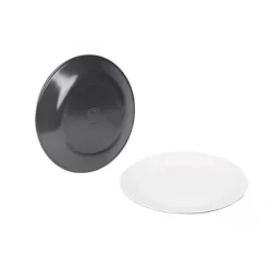 Bo-Camp Dinner Plate 100 Melamine Diameter 25.7 Cm Two Tone Gray