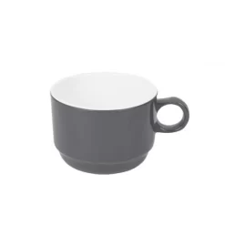 Bo-Camp Cup 100 Melamine Diameter 8.5x6.5 Cm Two Tone Grey