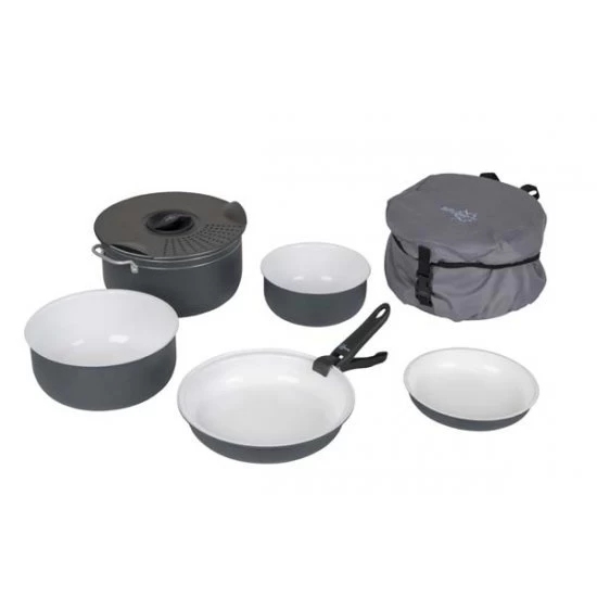 Bo-Camp Bo Camp Cookware Set Camping 7 Piece Ceramic Coating 1 Bo-Camp Bo Camp Cookware Set Camping 7 Piece Ceramic Coating