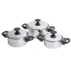 Bo-Camp Pan Set Elan 1 Plus 3 Piece Stainless Steel