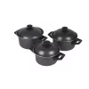 Bo-Camp Pan Set Rondo 3 Piece Carbon Steel