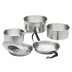 Bo-Camp Cookware Set Safari 7 Piece Aluminum