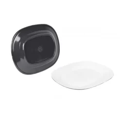 Bo-Camp Bowl 100 Melamine 31x25x3 Cm Two Tone Gray