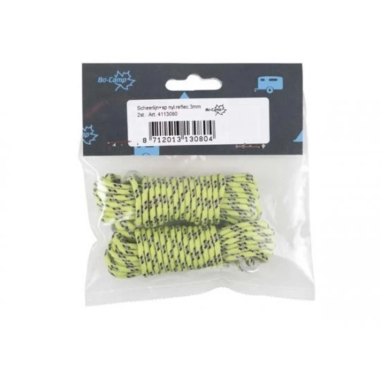 Bo-Camp Guyline Plus Tensioners Diameter 3mm 2x 3.5m Nylon 1 Bo-Camp Guyline Plus Tensioners Diameter 3mm 2x 3.5m Nylon