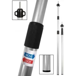 Bo-Camp Tension Pole Awning Telescopic 3 Piece 106 280 Cm