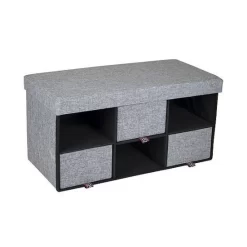 Bo-Camp Urban Outdoor Ottoman Barnet Grey
