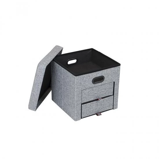 Bo-Camp Urban Outdoor Ottoman Holborn Grey 2 Bo-Camp Urban Outdoor Ottoman Holborn Grey - Image 2