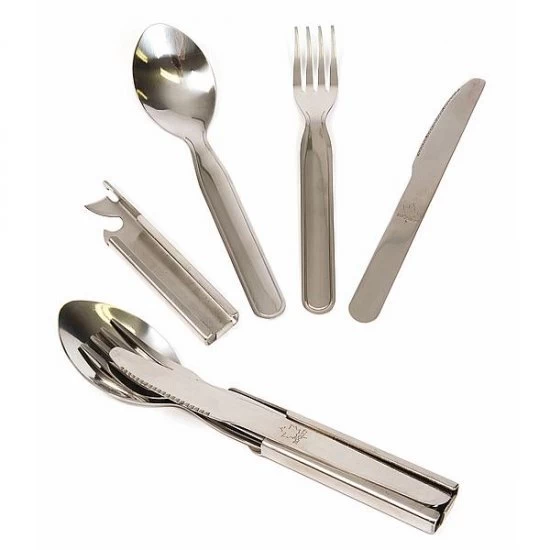 Bo-Trail Cutlery Set In Holder 4 Piece Stainless Steel 1 Person 2 Bo-Trail Cutlery Set In Holder 4 Piece Stainless Steel 1 Person - Image 2