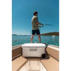 Coleman 100QT Xtreme Marine Cooler -Camping Online Store COOLER20XTREME20MARINE20100QT20WHEELED20200003740220Lifestyle2015 550x550h