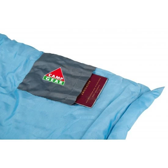 Camp-Gear Sleeping Bag Comfort XL 220x80 Cm Gray Blue 2 Camp-Gear Sleeping Bag Comfort XL 220x80 Cm Gray Blue - Image 2