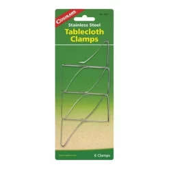 Coghlans Tablecloth Clamps 6 Pieces Stainless Steel