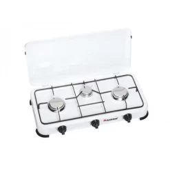 Campart Gas Stove 3 Burners 2x 1500 And 1x 1000 Watt White