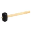 Hammer With Peg Puller Rubber -Wood -Steel 350 Grams