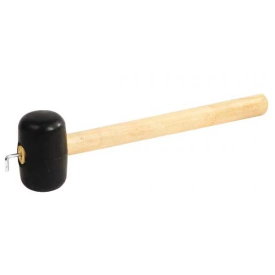 Hammer With Peg Puller Rubber -Wood -Steel 350 Grams 1 Hammer With Peg Puller Rubber -Wood -Steel 350 Grams