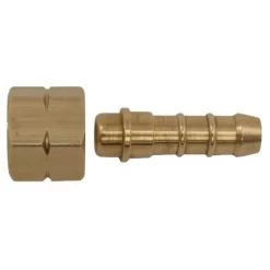 Wartel Messing Met Slangpilaar 1-4 Inch Linkse Aansluiting