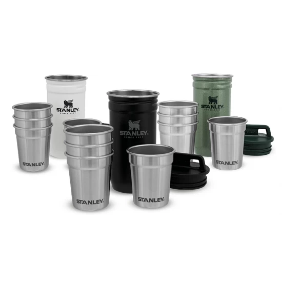 Stanley Adventure Nesting Shot Glass Set Hammertone Green 4 Stanley Adventure Nesting Shot Glass Set Hammertone Green - Image 4