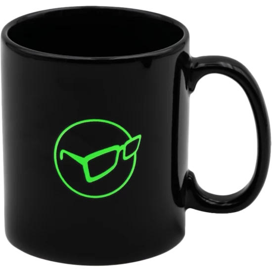 Korda Mug Glasses Logo Black 1 Korda Mug Glasses Logo Black
