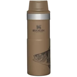 Stanley Classic Trigger Action Travel Mug 0.47L Tan Peter Perch