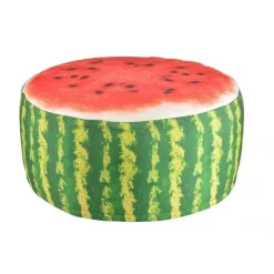 Garden Pouf Inflatable Water Resistant Watermelon
